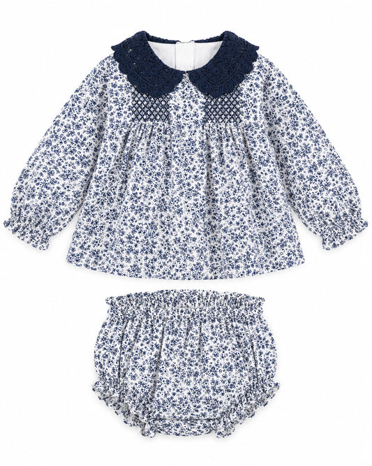 Girls Corduroy Floral Set