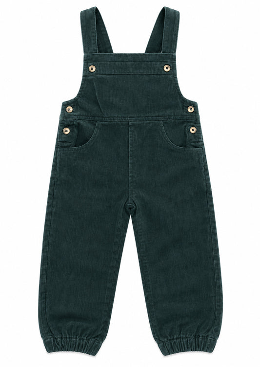 Boys Corduroy Rompers - Green