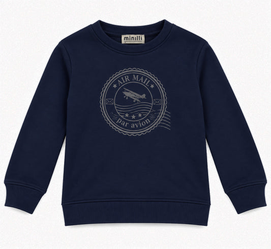 Girls Navy Sweatshirt