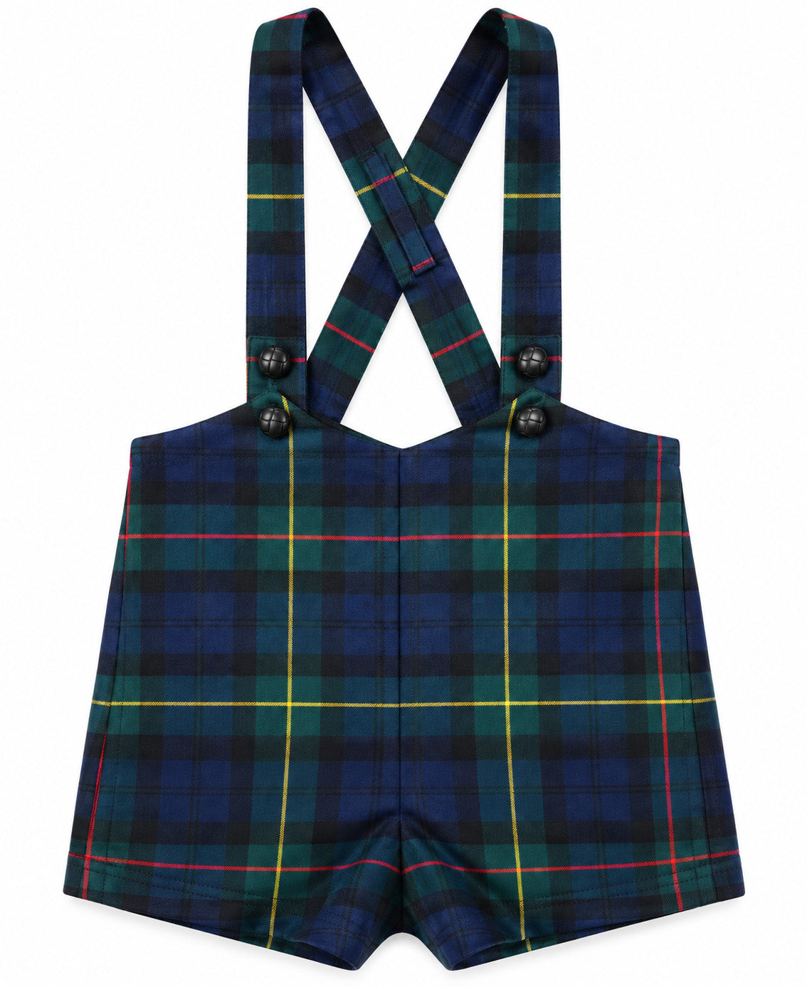 Boys Plaid Rompers