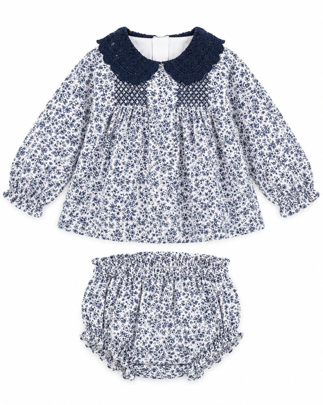Girls Corduroy Floral Set