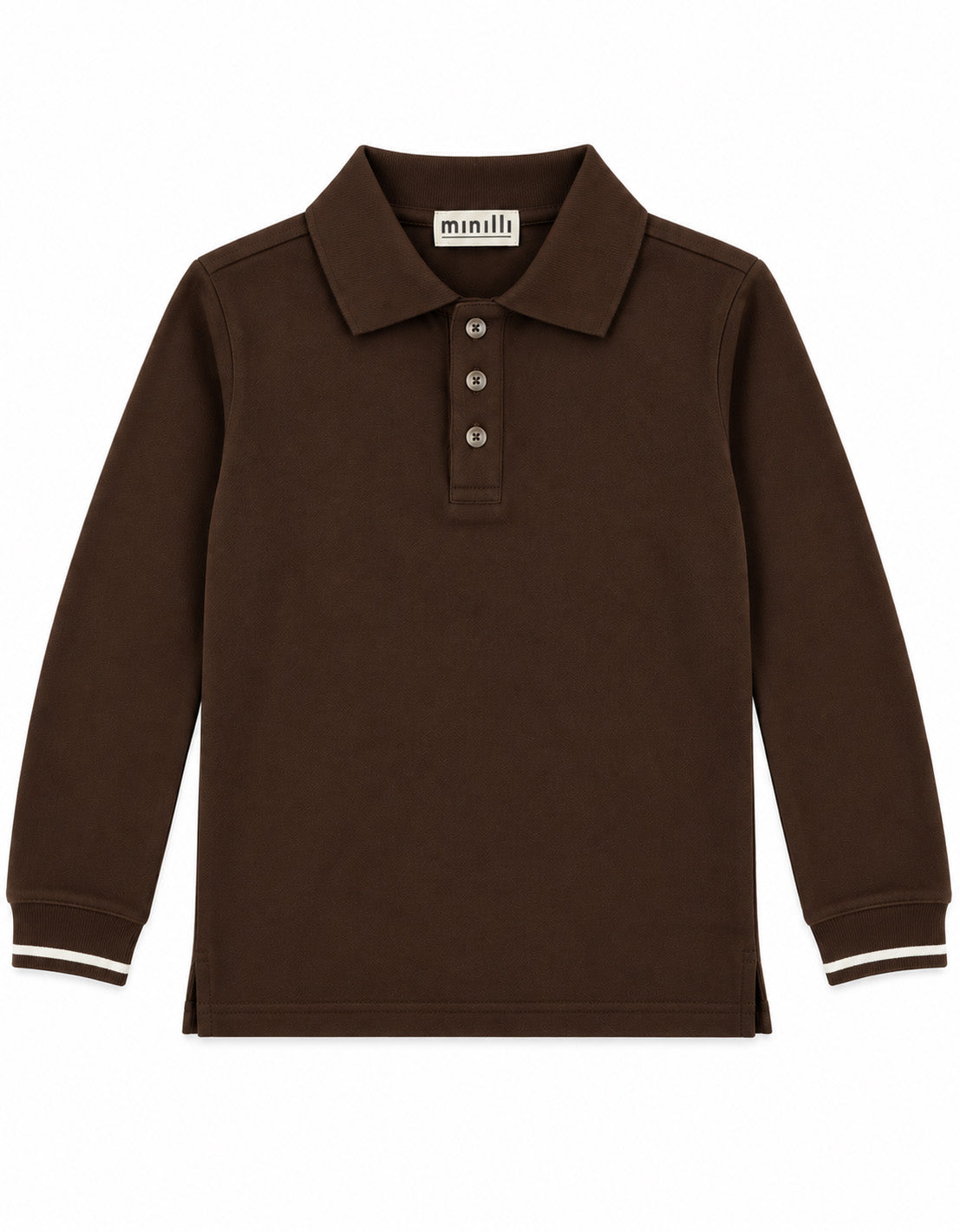 Minilli Boys Long Sleeve Polo Shirt