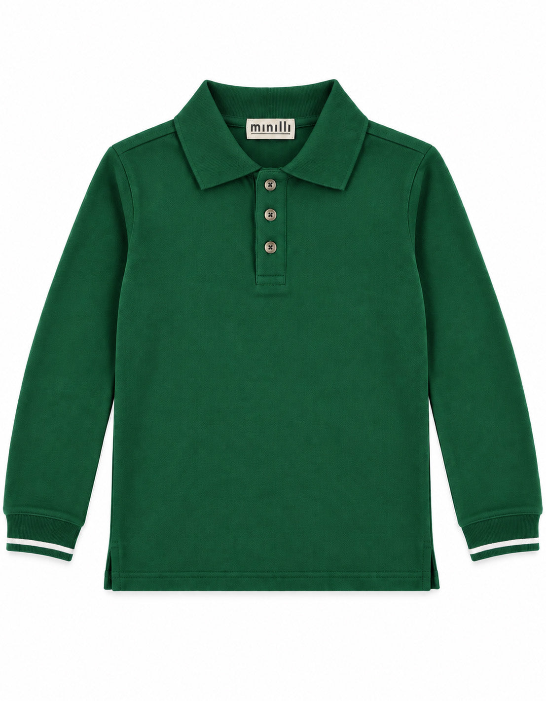 Minilli Boys Long Sleeve Polo Shirt