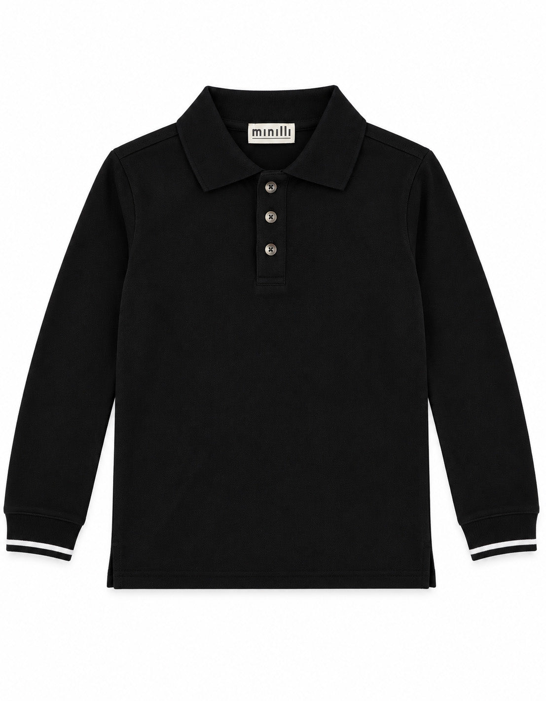 Minilli Boys Long Sleeve Polo Shirt