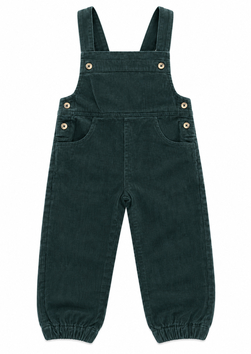Boys Corduroy Rompers - Green