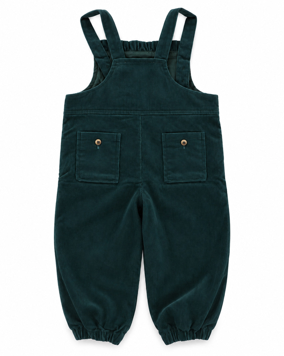 Girls Corduroy Rompers - Green