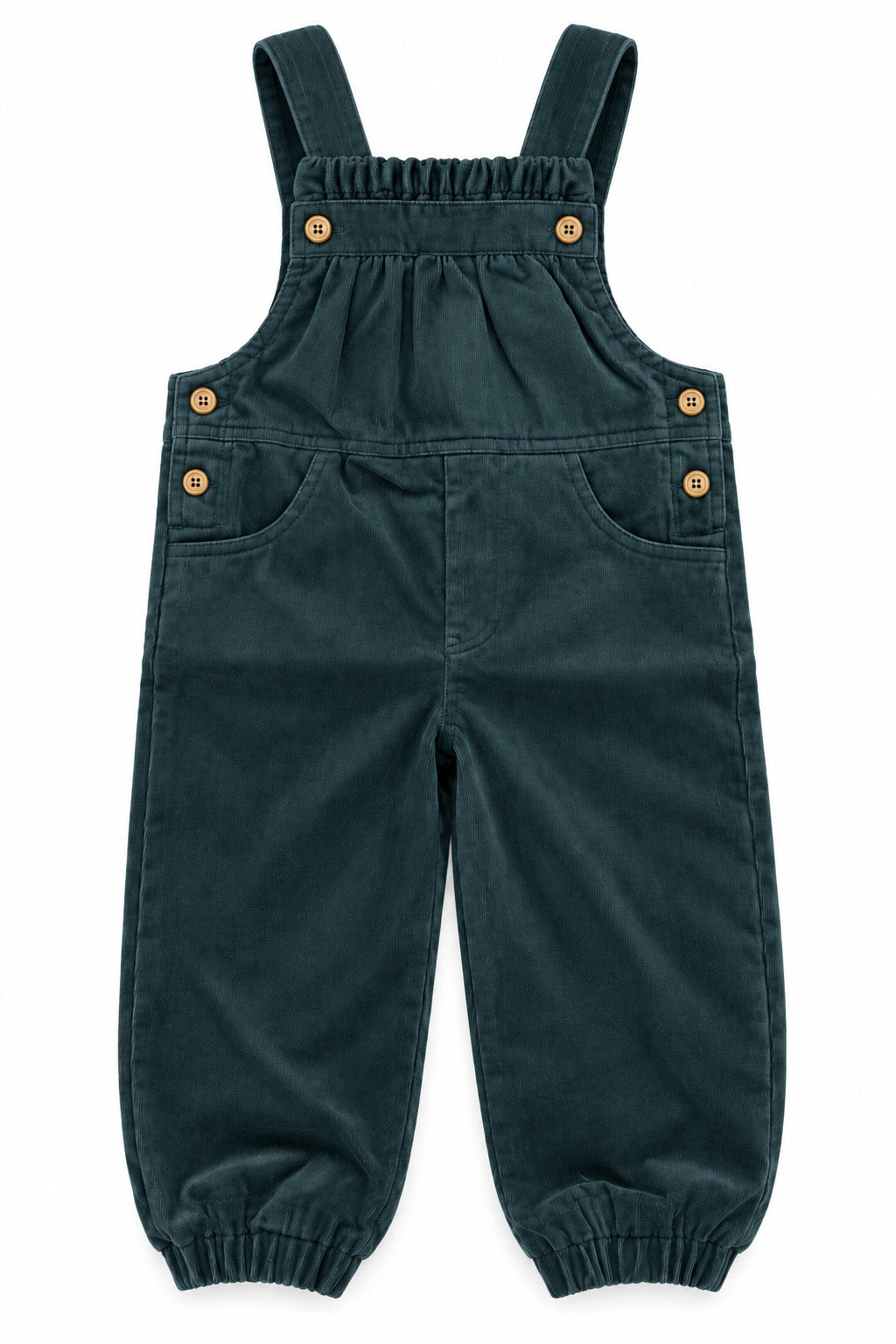Girls Corduroy Rompers - Green