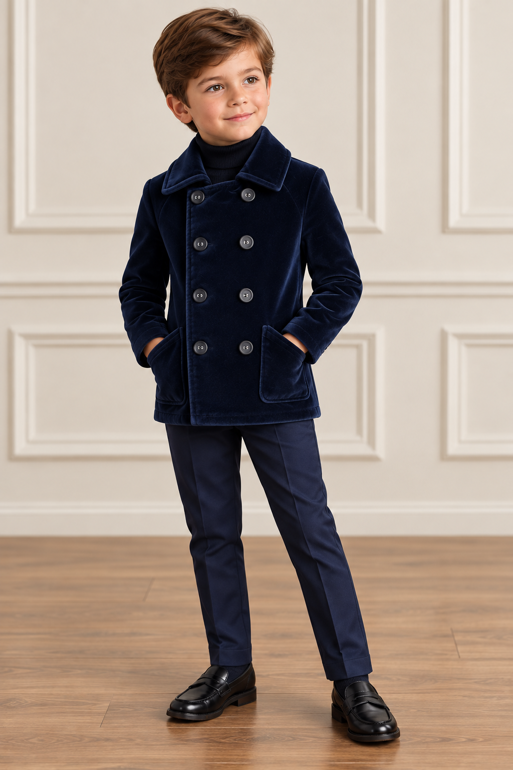 Boys Velour Blazer